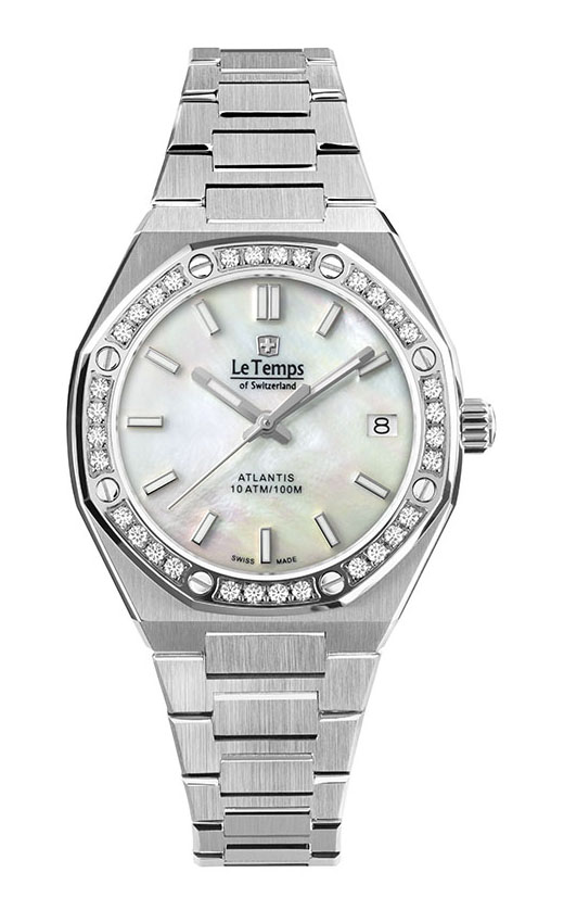 ATLANTIS LADY SAPHIR QUARZ WATCH 100M
