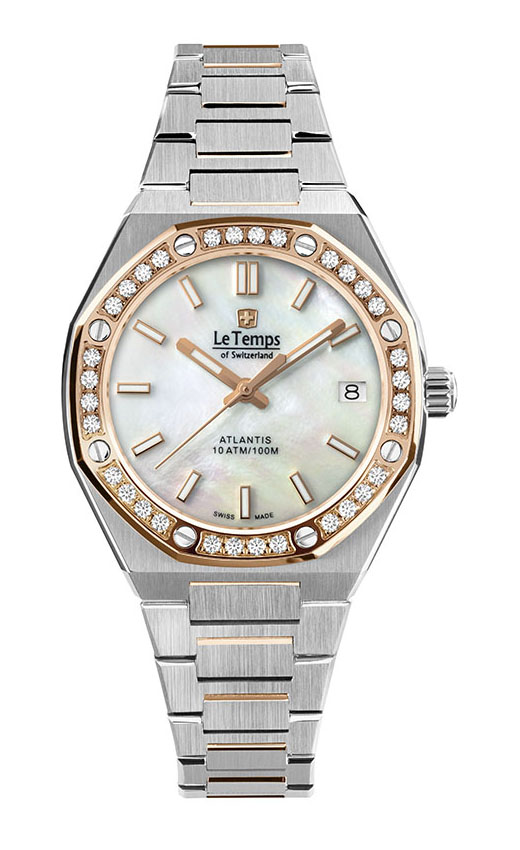 ATLANTIS LADY SAPHIR QUARZ WATCH 100M