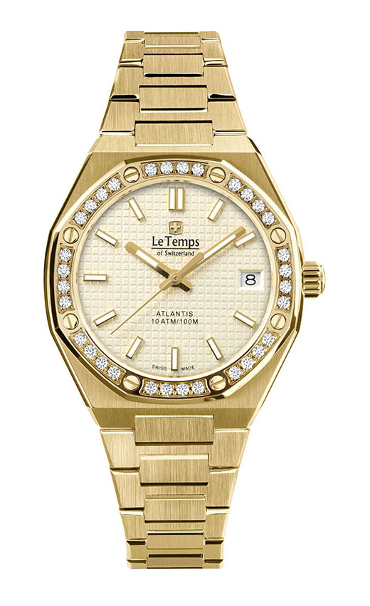 ATLANTIS LADY SAPHIR QUARZ WATCH 100M