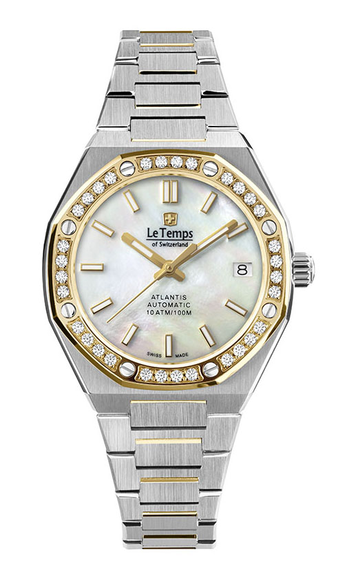 ATLANTIS LADY AUTOMATIC SAPHIR QUARZ WATCH 100M