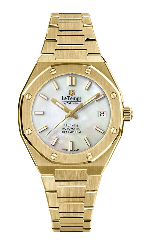 ATLANTIS LADY AUTOMATIC SAPHIR QUARZ WATCH 100M