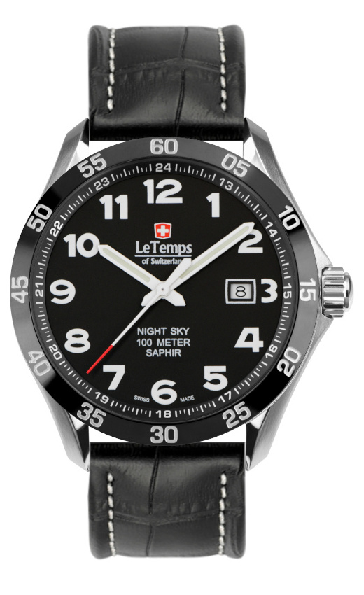 SPORT ELEGANCE GENT 43 SAPHIR QUARZ WATCH 100M