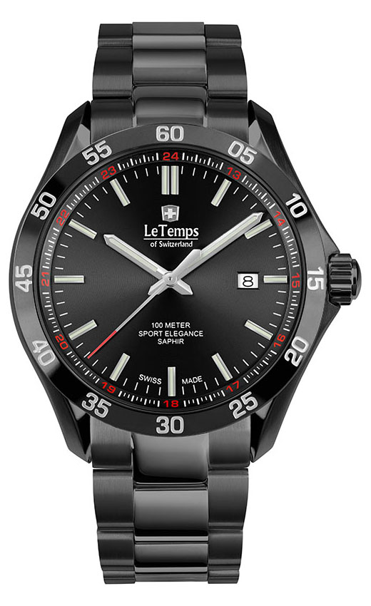 SPORT ELEGANCE GENT 43 SAPHIR QUARZ WATCH 100M