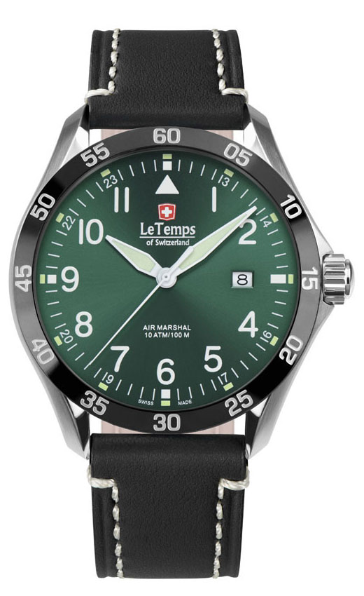 AIR MARSHAL 43 SAPHIR QUARZ WATCH 100M