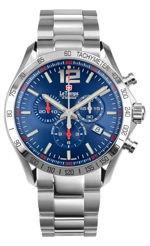 SPORT ELEG. GENT 43 Q. CHRONO SAPHIR WATCH 100M