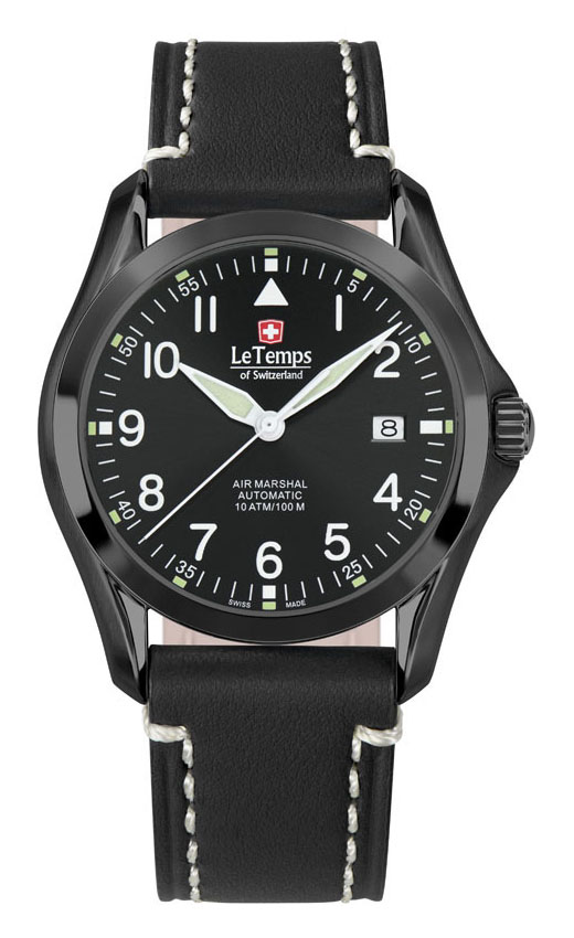 AIR MARSHAL 40 AUTOMATIC SAPHIR QUARZ WATCH 100M